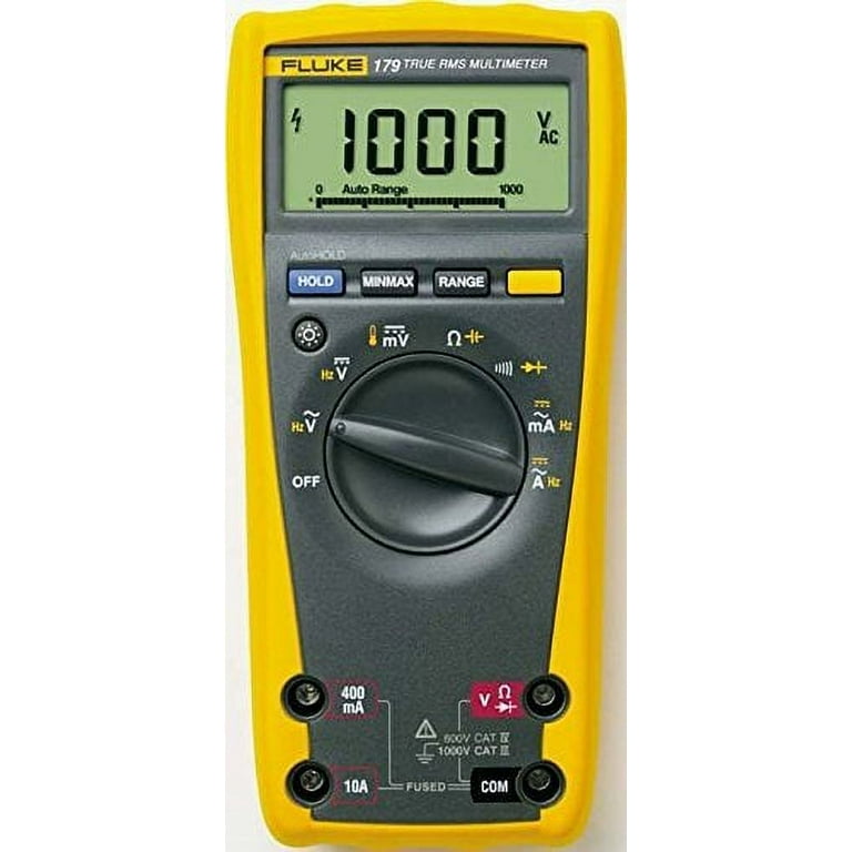 Fluke Multimeter digital FLUKE 179 TRMS AC 6000 digits 1000 VAC 1000 VDC 10  ADC [179]