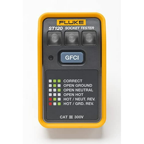 Fluke Networks ST120 Socket Tester With Gfci Test Cpnt