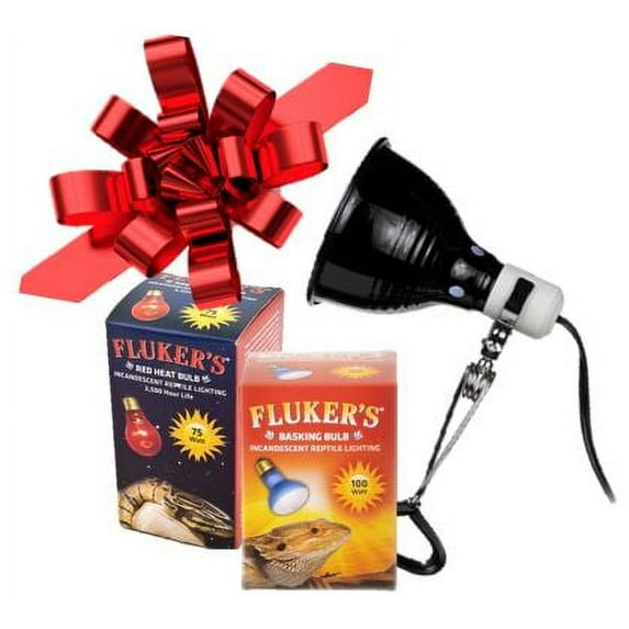 Fluker's Heat Lamp & Bulb Holiday Set