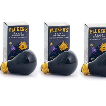 Fluker's Black Nightlight Bulb 75-Watt for Reptiles