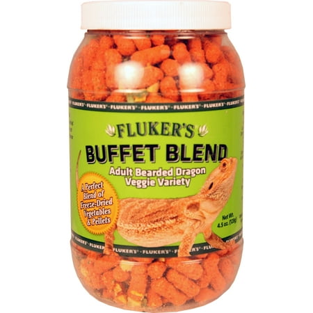 Fluker's Buffet Blend Adult Bearded Dragon Veggie Variety, 4.5 Oz