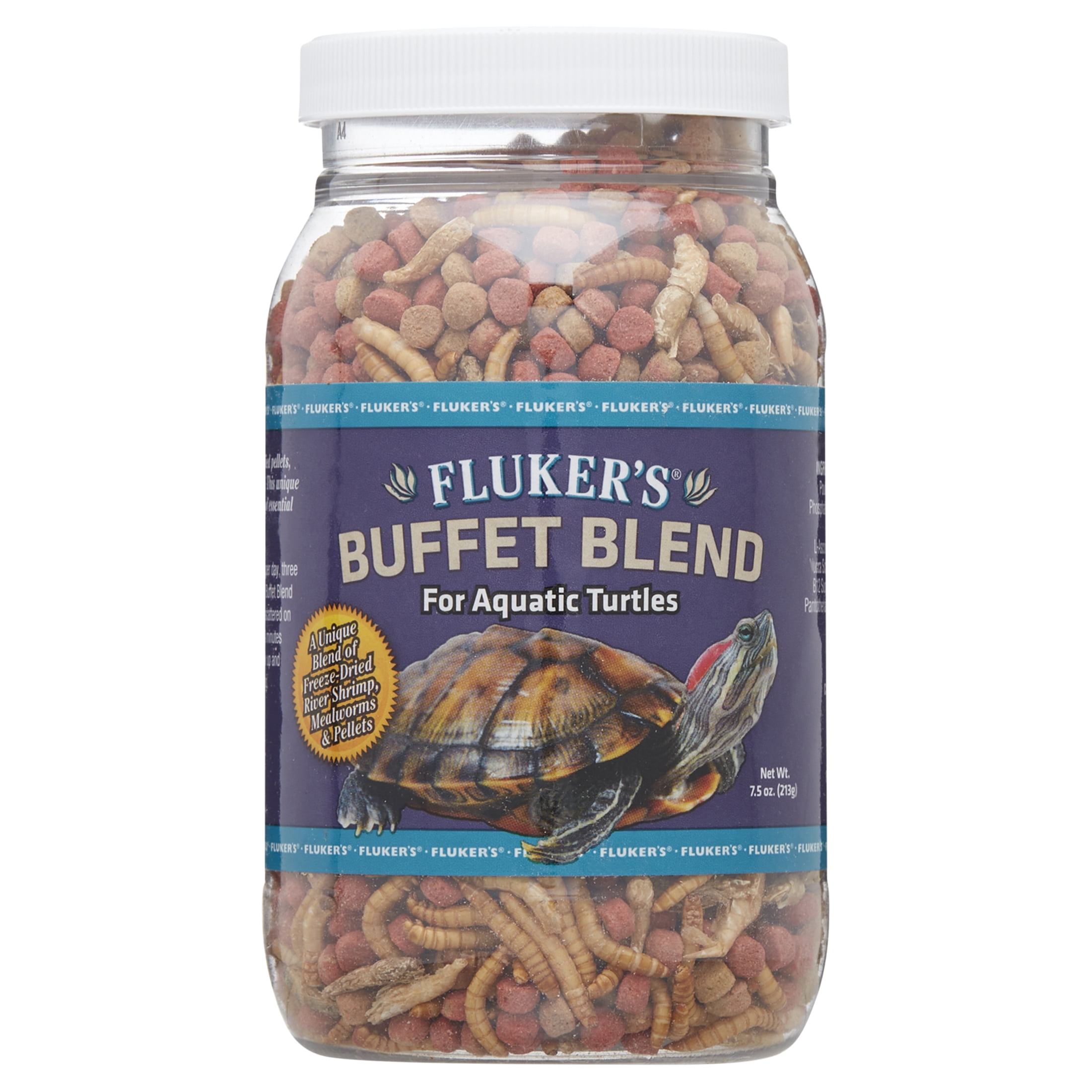 Fluker's Buffet Blend Water Floating Aquatic Turtle Food, 7.5-Ounce