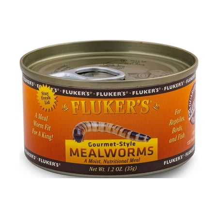 Fluker's Gourmet Canned Mealworms, 1.2 Oz