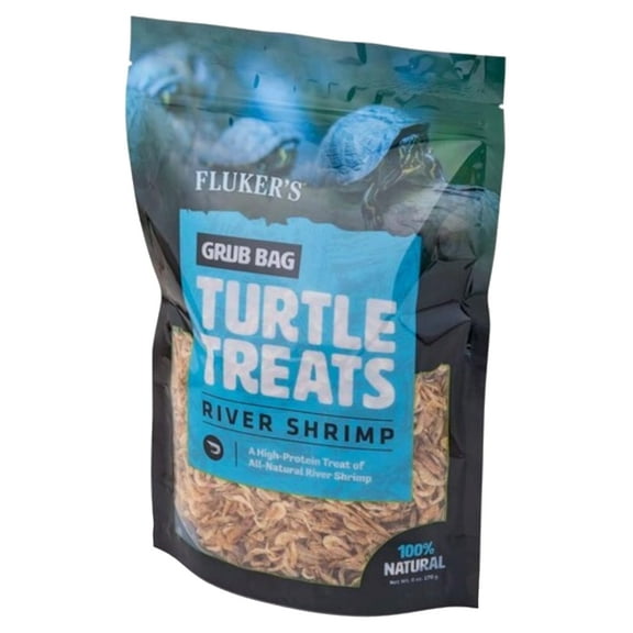 Flukers Grub Bag Turtle Treat - River Shrimp - 6oz