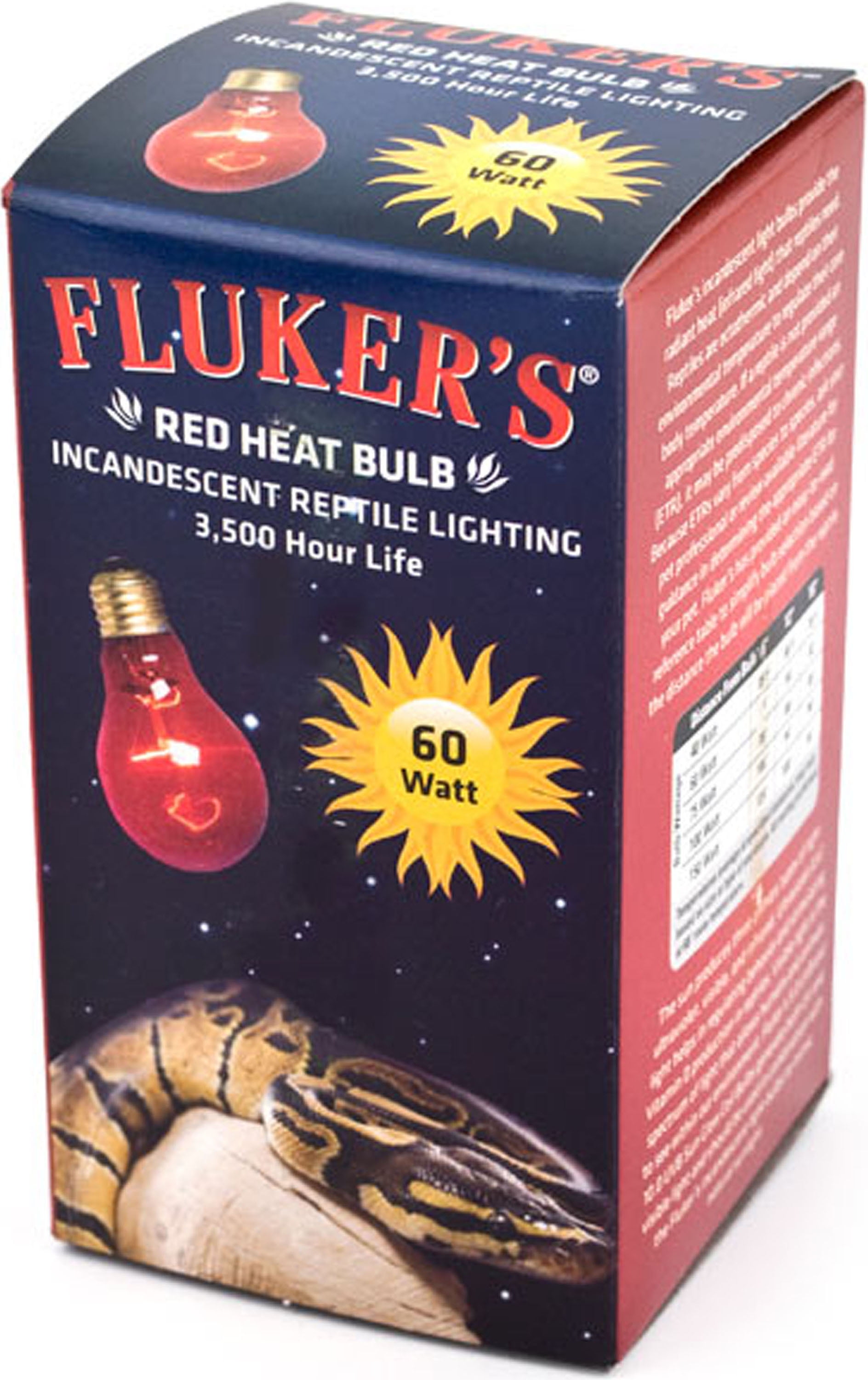 Fluker s Red Heat Bulb 60 Watt