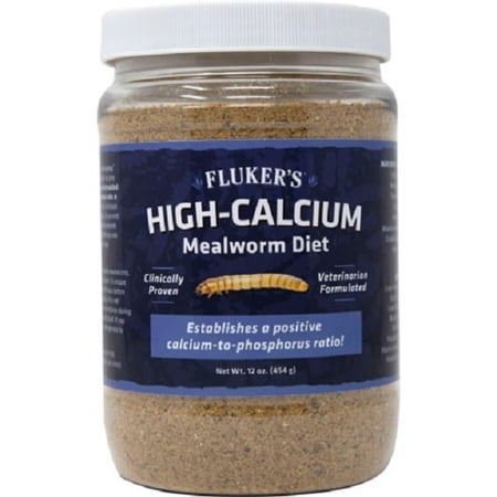 Flukers 12 oz High Calcium Mealworm Diet