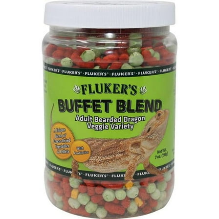 Flukers 76043 7 oz Buffet Blend Adult Bearded Veggie Dragon