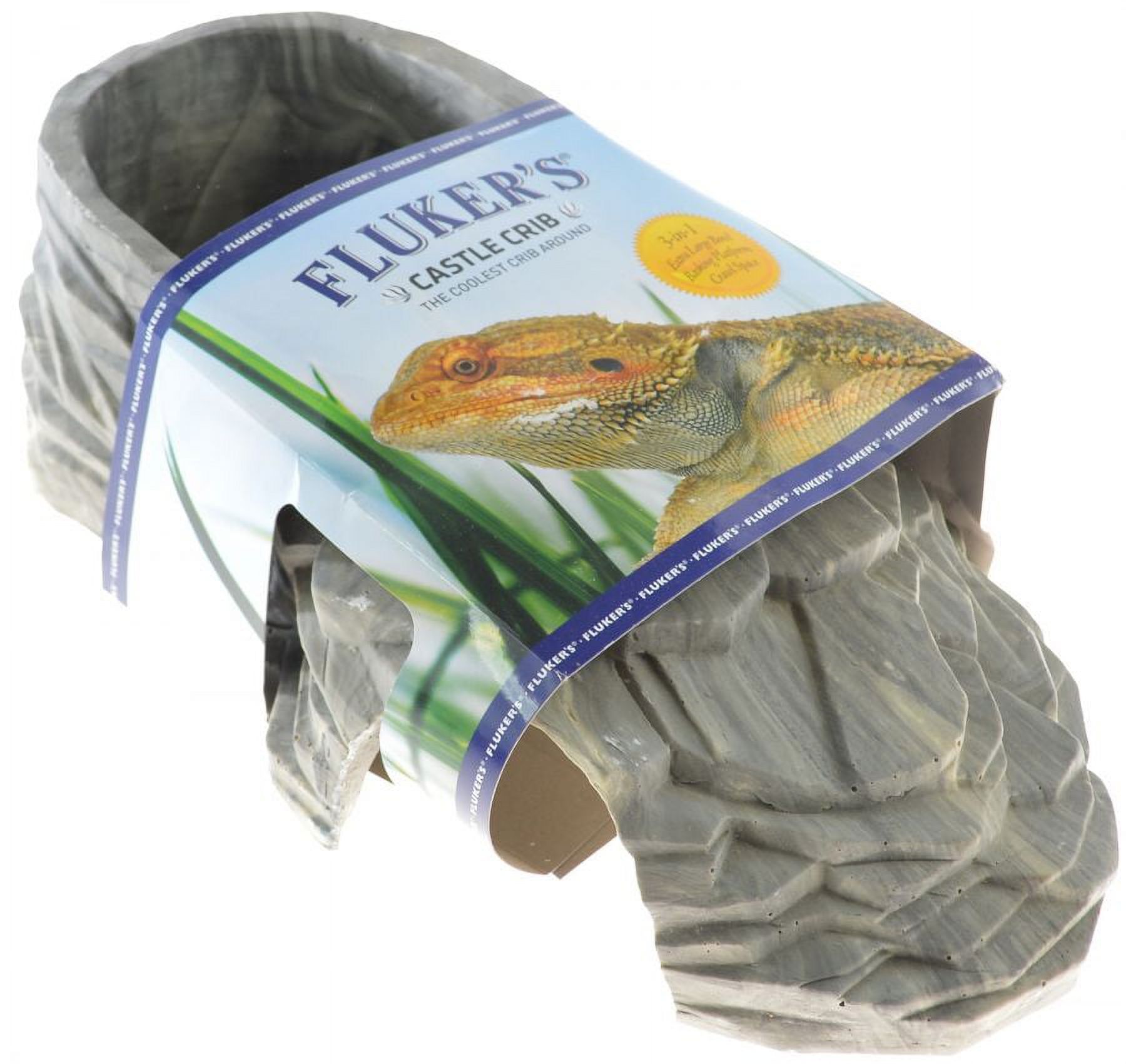 Flukers Castle Crib Reptile Basking Platform and Hide Assorted Colors 1 count X Large PACK OF 2 Walmart