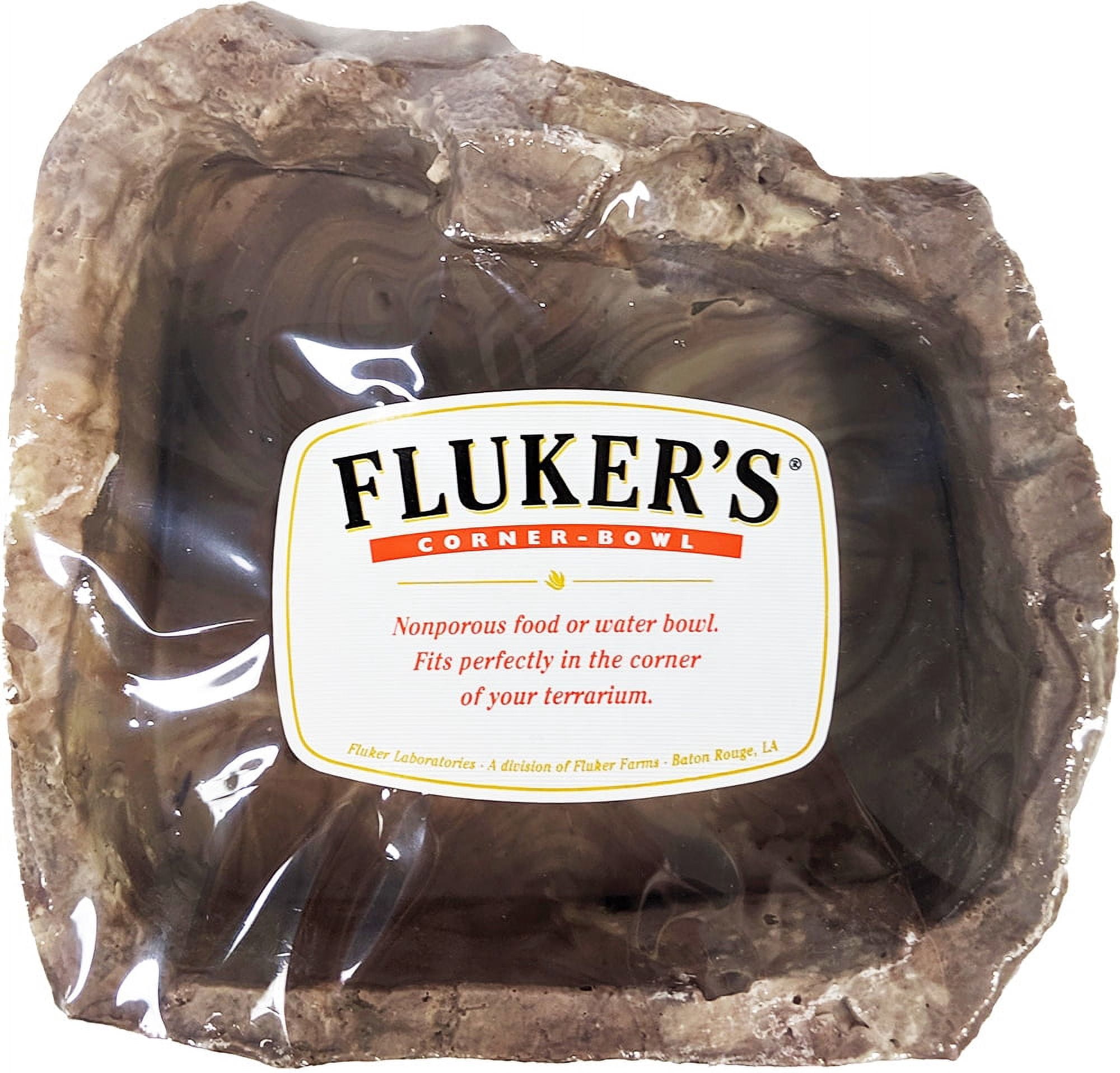 Flukers Corner Bowl Reptile Food or Water Bowl - Walmart.com
