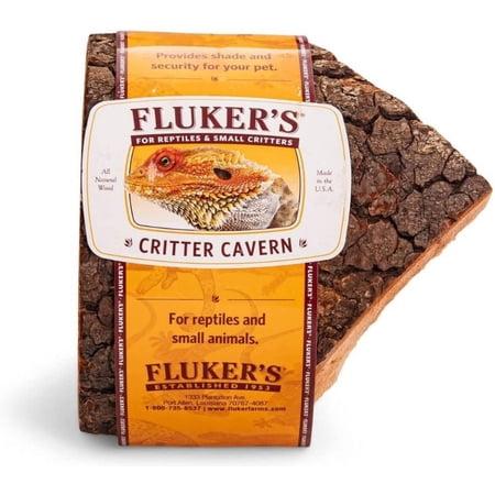 Flukers Critter Cavern for Reptiles and Small Animals [Reptile, Hiding Places] Small (5"L x 5"W x 4"H)