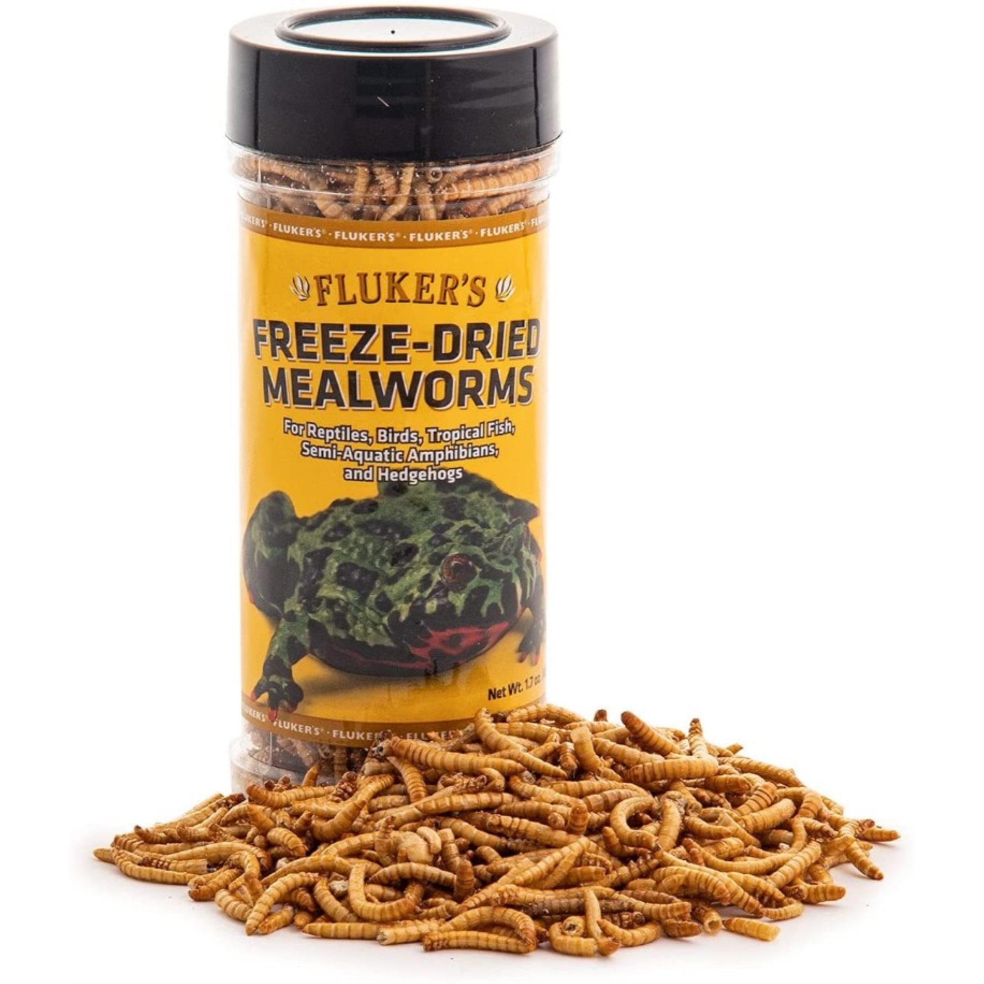 Flukers FreezeDried Mealworms for Reptiles, Birds, Tropical Fish