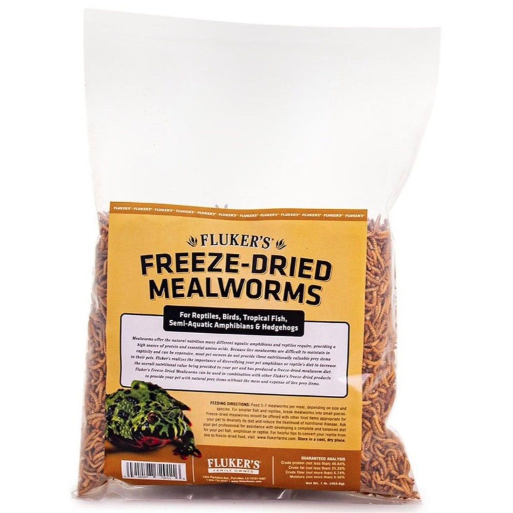 FreezeDried Mealworms for Reptiles, Birds, Tropical Fish, Amphibians