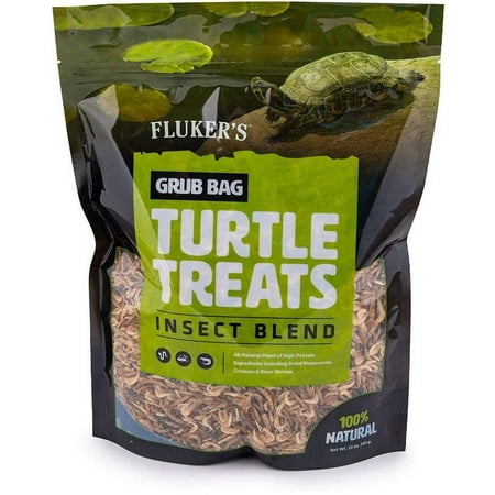 Flukers Grub Bag Turtle Treat - Insect Blend 12 oz (2 Pack)