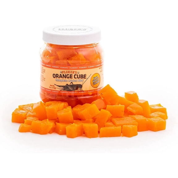 Flukers Orange Cube Complete Cricket Diet [Reptile, Foods Dry] 6 oz
