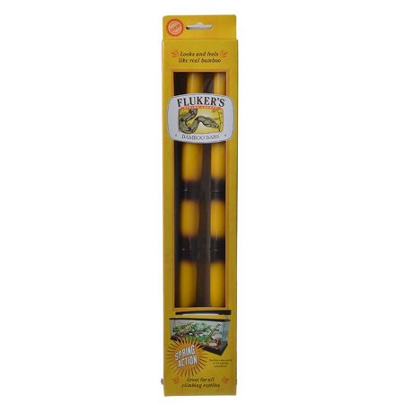 Flukers Spring Loaded Bamboo Bars 2 Pack - (Extendable from 10.5"L - 15"L)