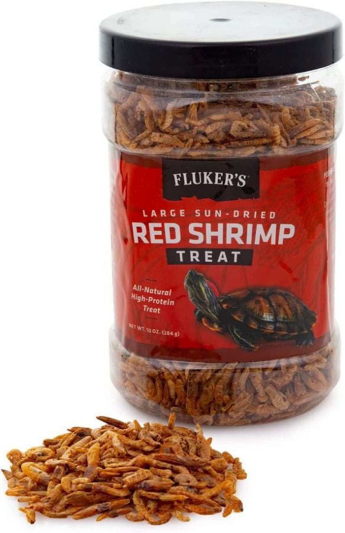 Flukers Sun-Dried Large Red Shrimp Treat [Reptile, Foods Dry] 10 oz