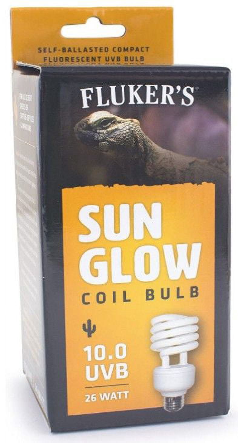 Flukers Sun Glow Desert Fluorescent 10.0 UVB Bulb [Reptile, Lighting Fluorescent] 26 watt