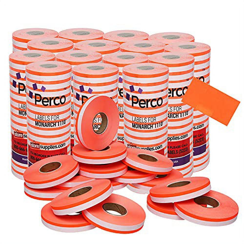 Fluo. Red Pricing Labels for Monarch 1110 Fifteen Sleeves Value Pack