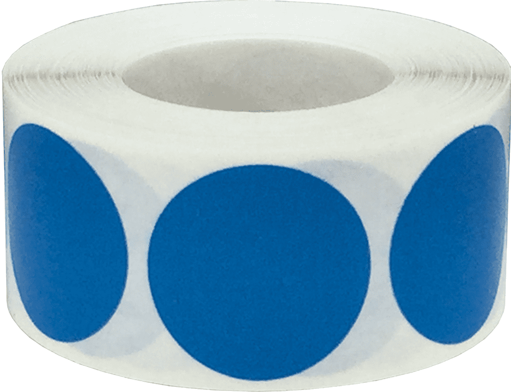 Beige Color Coding Labels - 1 Inch Round Circle Stickers, 500 Total On Roll