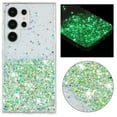 thumbnail image 1 of Fluorescent Case for Samsung Galaxy S23 Ultra, Luxury Glitter Glow in The Darkness Noctiluncent Back Cover Luminous Shining Shockproof Protective Slim Phone Case for Samsung Galaxy S23 Ultra, Green, 1 of 6