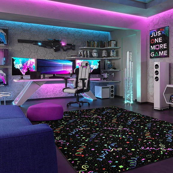 Fluorescent Celebration 4' x 6' Area Rug