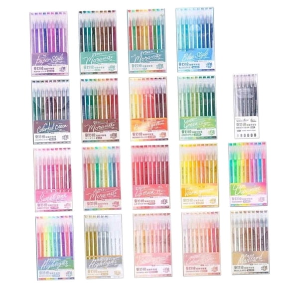 Fluorescent Color Gel Pen 0.6MM Needle Tip Colored Gel Inks Pens for Journaling Note Taking Sketching Doodling Drawing