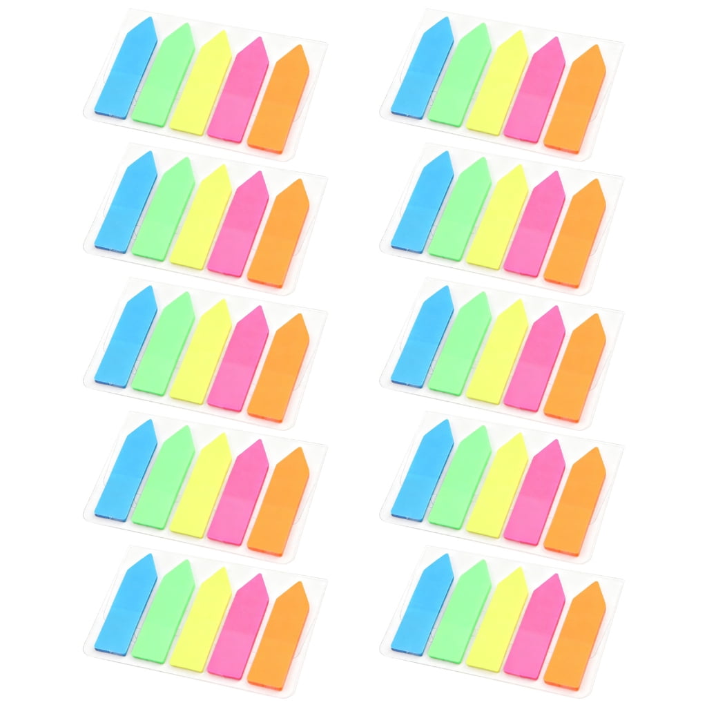 Fluorescent Color PET Label Repositionable Adhesive PET Note for ...