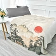 thumbnail image 1 of Fluorescent Cover blanket 70x55 inch frannel blanket Office nap blanket Camping blanket Bedding travel blanket Glow blanket Ink and Wash House, 1 of 8