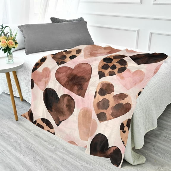 Fluorescent Cover blanket 70x55 inch frannel blanket Office nap blanket Camping blanket Bedding travel blanket Glow blanket Super Beautiful Black Heart