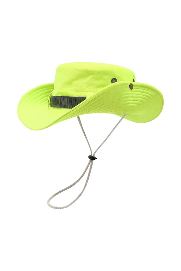 Fluorescent Fishing Hat for Men and Women Adjustable Strap Sun Protective Caps for Outdoor Activity Camping Hiking Gear