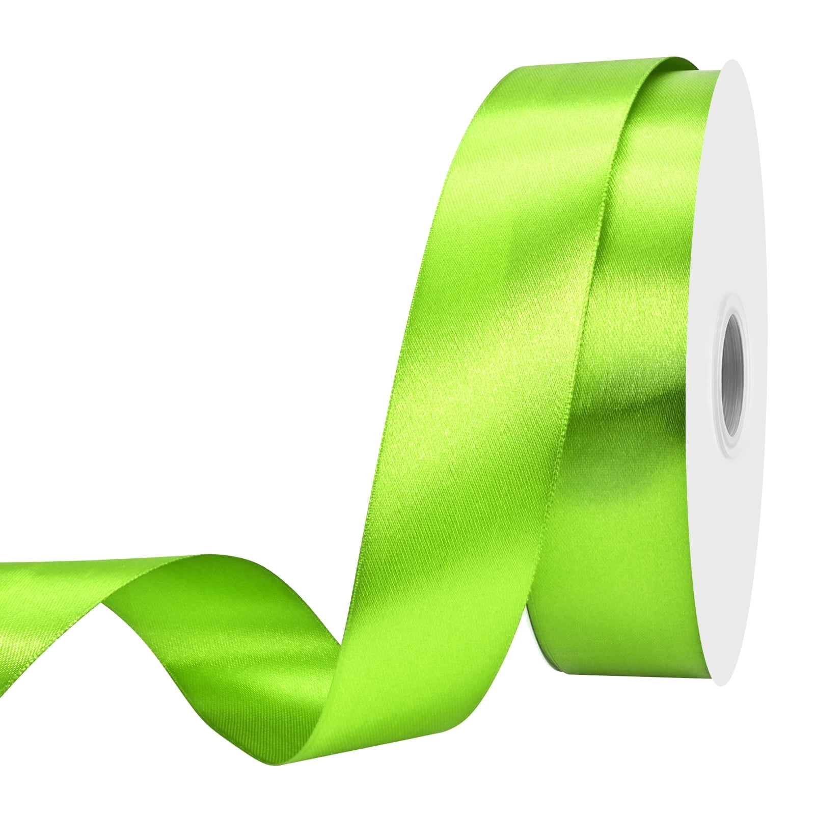 Fluro Ribbons Ribbon Double Face Fluorescent Green 1.5 Inch 100 Yards - Walmart.com