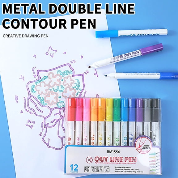 Fluorescent Highlighter Marker Pen Set • 12 Soft Pastel Colors • Quick Dry Water Based Ink • Smooth Writing Chisel Tip • Ideal For Notes Planners Office