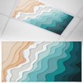 thumbnail image 1 of Fluorescent Light Covers 1 Pack 4x2 ft Abstract Ocean Waves Ceiling Light Covers Green Brown Light Filters for Classroom, Office & Home, Drop Ceiling Light Covers, 1 of 8