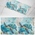 thumbnail image 1 of Fluorescent Light Covers 1 Pack 4x2 ft Teal Ocean Turtle Ceiling Light Covers Seaweed Coral Starfish Light Filters for Classroom, Office & Home, Drop Ceiling Light Covers, 1 of 8