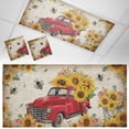 thumbnail image 1 of Fluorescent Light Covers 2 Pack 4x2 ft Sunflower Red Truck Ceiling Light Covers Floral Leaves Vintage Light Filters for Classroom, Office & Home, Drop Ceiling Light Covers, 1 of 8