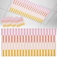 thumbnail image 1 of Fluorescent Light Covers 4 Pack 4x2 ft Ombre Pink Yellow Striped Texture Ceiling Light Covers Abstract Lines Stitching Light Filters for Classroom, Office & Home, Drop Ceiling Light Covers, 1 of 8