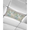 thumbnail image 1 of Fluorescent Light Covers for Ceiling Lights 1 Pack,Aqua White Pumpkins Fall Magnetic Ceiling Light Covers 2x4ft for Classroom Office School,Black Plaid Thanksgiving Overhead Drop Ceiling Light Shade, 1 of 7
