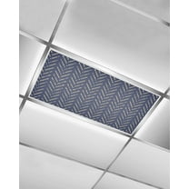 Fluorescent Light Covers for Ceiling Lights 1 Pack,Blue Yellow Geometric Magnetic Ceiling Light Covers 2x4ft for Classroom Office School,Modern Abstract Art Striped Overhead Drop Ceiling Light Shade