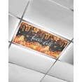 thumbnail image 1 of Fluorescent Light Covers for Ceiling Lights 1 Pack, Burnt Orange Fall Magnetic Ceiling Light Covers 2x4ft for Classroom Office School, Maple Leaf Pumpkins Thanksgiving Black Drop Ceiling Light Shade, 1 of 7