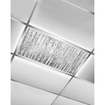 Fluorescent Light Covers for Ceiling Lights 1 Pack, Grey Forest Magnetic Ceiling Light Covers 2x4 Feet for Classroom Office School, Modern Oil Painting Art Overhead Drop Ceiling Light Shade