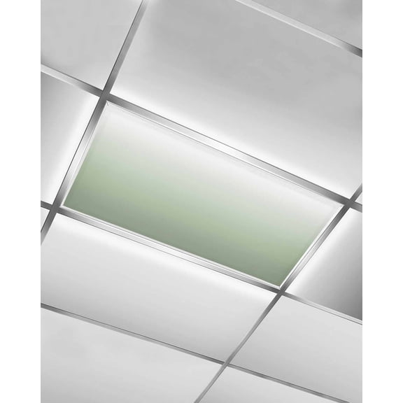 Fluorescent Light Covers for Ceiling Lights 1 Pack, Sage Green Ombre Magnetic Ceiling Light Covers 2x4ft for Classroom Office School, Modern Sage Green Abstract Art Overhead Drop Ceiling Light Shade