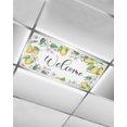 thumbnail image 1 of Fluorescent Light Covers for Ceiling Lights 1 Pack, Summer Lemon Magnetic Ceiling Light Covers 2x4 Feet for Classroom Office School, Yellow Green Botanical Welcome Overhead Drop Ceiling Light Shade, 1 of 7