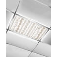 thumbnail image 1 of Fluorescent Light Covers for Ceiling Lights 1 Piece, Brown Botanical Magnetic Classroom Light Covers 4x2 Feet, Summer Botanical Leaf Vertical Stripes Fluorescent Ceiling Filters for Office Classroom, 1 of 7
