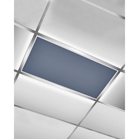 Fluorescent Light Covers for Ceiling Lights 1 Piece, Navy Blue Magnetic Classroom Light Covers 4x2 Feet, Chic Modern Solid Color Minimalist Fluorescent Ceiling Filters for Office Classroom