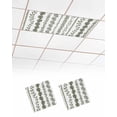 thumbnail image 1 of Fluorescent Light Covers for Ceiling Lights 2 Pack, Dark Sage Green Botanical Magnetic Classroom Light Covers 4x2 Feet, Summer Botanical Leaf Vertical Stripes Fluorescent Ceiling Filters for Office, 1 of 7
