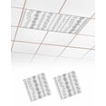 thumbnail image 1 of Fluorescent Light Covers for Ceiling Lights 2 Pack, Grey Botanical Magnetic Classroom Light Covers 4x2 Feet, Summer Botanical Leaf Vertical Stripes Fluorescent Ceiling Filters for Office Classroom, 1 of 7