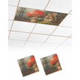 thumbnail image 1 of Fluorescent Light Covers for Ceiling Lights 2 Pack, Mushroom Squirrel Magnetic Ceiling Light Covers 2x4 Feet for Classroom Office School, Vintage Mushroom Botanical Overhead Drop Ceiling Light Shade, 1 of 7