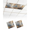 thumbnail image 1 of Fluorescent Light Covers for Ceiling Lights 2 Pack, Orange Navy Blue Magnetic Ceiling Light Covers 2x4ft for Classroom Office School, Modern Oil Painting Art Forest Overhead Drop Ceiling Light Shade, 1 of 7