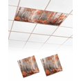 thumbnail image 1 of Fluorescent Light Covers for Ceiling Lights 2 Pack, Red Orange Magnetic Ceiling Light Covers 2x4 Feet for Classroom Office School, Modern Oil Painting Art Forest Overhead Drop Ceiling Light Shade, 1 of 7