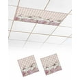 thumbnail image 1 of Fluorescent Light Covers for Ceiling Lights 2 Pack, Red Pumpkins Floral Fall Magnetic Ceiling Light Covers 2x4ft for Classroom Office School, Thanksgiving Plaid Watercolor Drop Ceiling Light Shade, 1 of 7